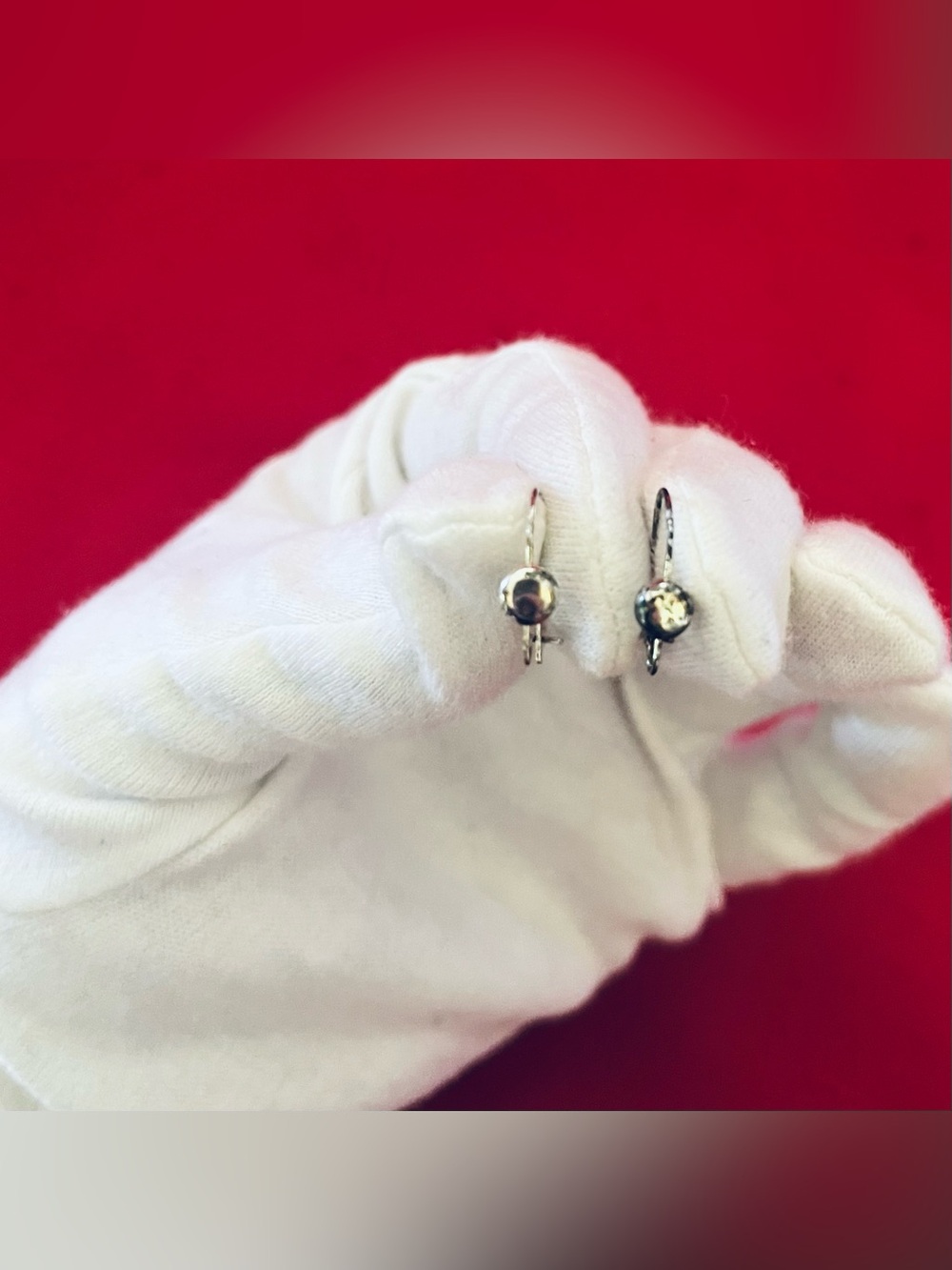 Elegant Silver Ball Drop Earrings